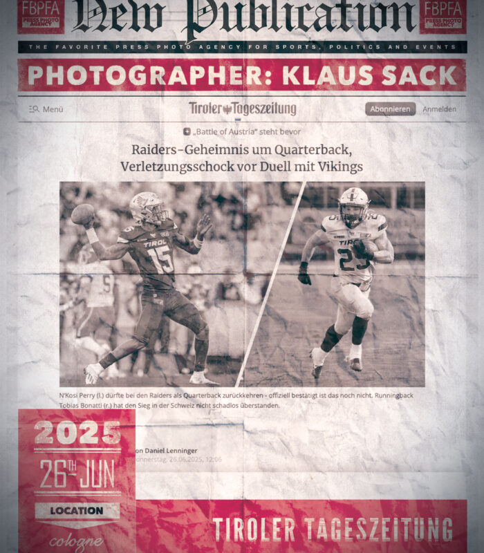 Tiroler Tageszeitung – Austrian Bowl steht bevor